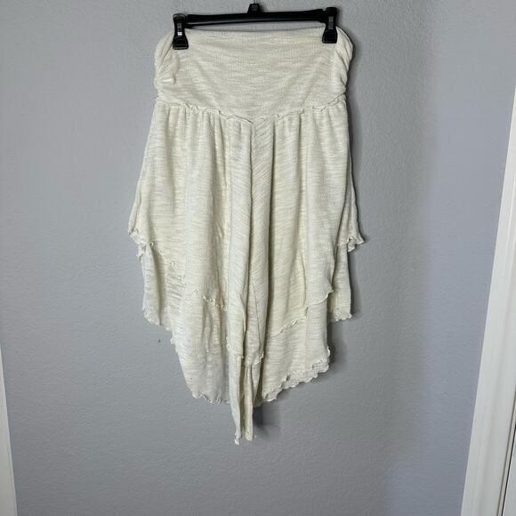 Urban Outfitters Boho Asymmetrical fairy Pants Flowy Cropped Wide Leg - Picture 4 of 4